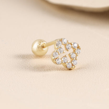 Solid Gold 14K - Hydrangeas Earrings