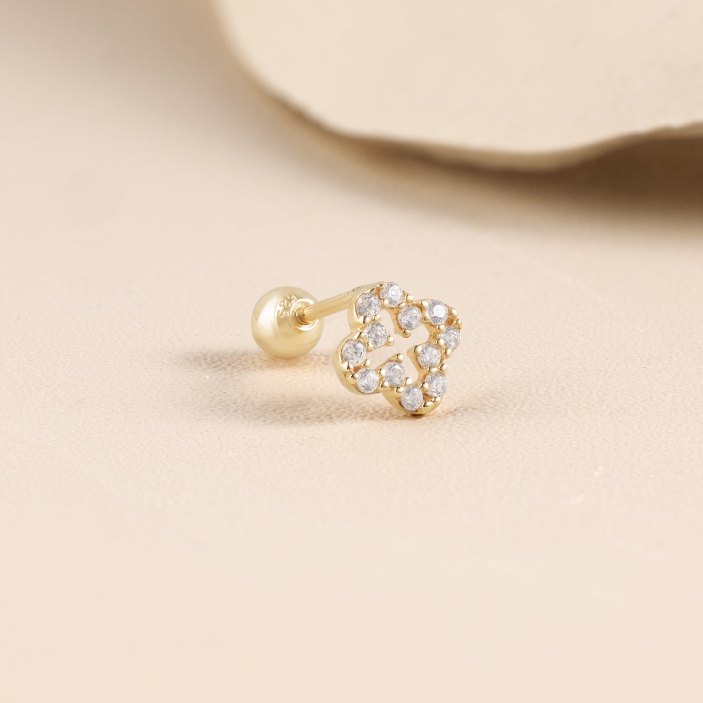 Solid Gold 14K - Hydrangeas Earrings