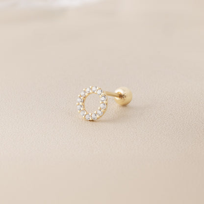 Solid Gold 14K - Circle Earrings