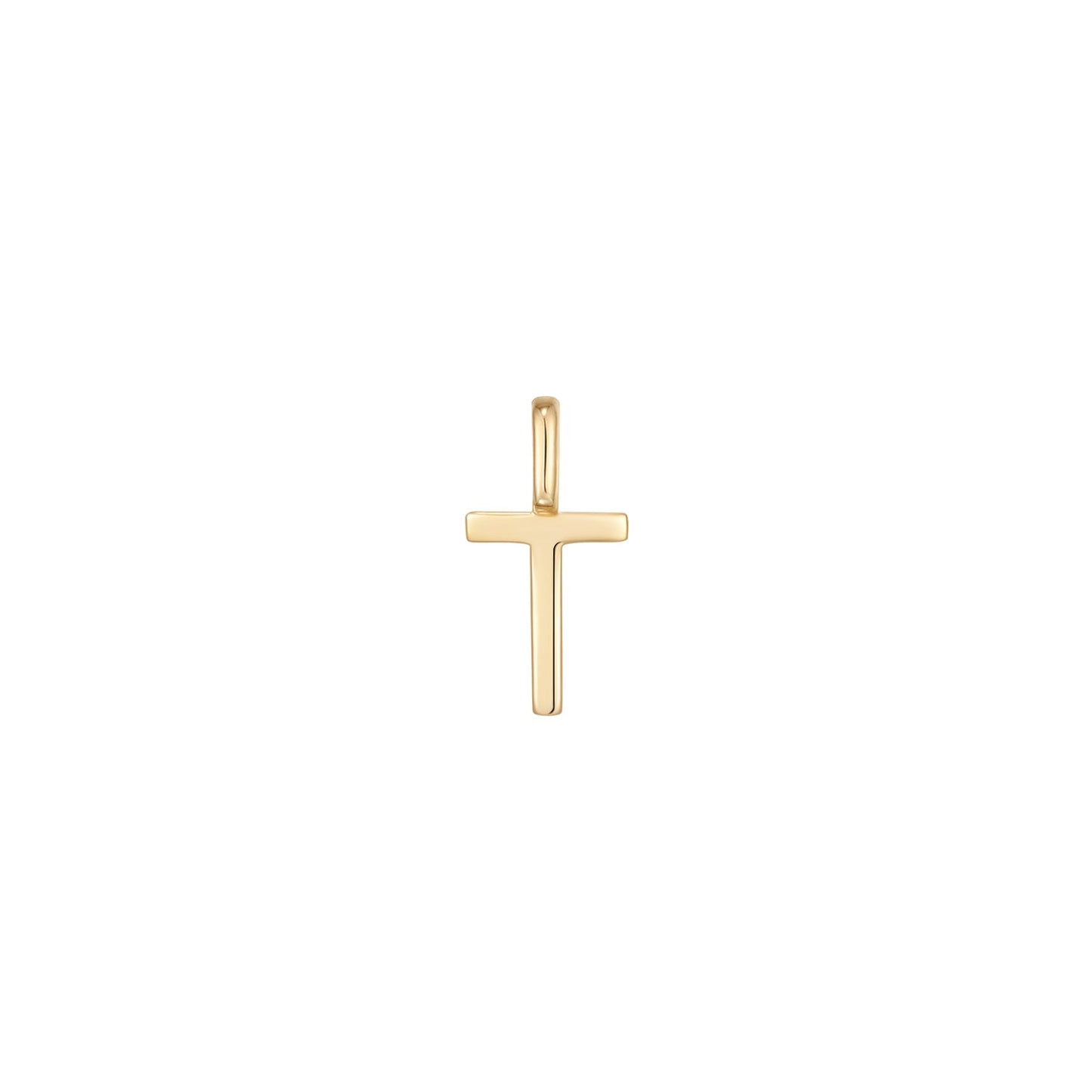 14K Solid Gold Letter Charm