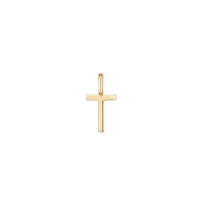 14K Solid Gold Letter Charm