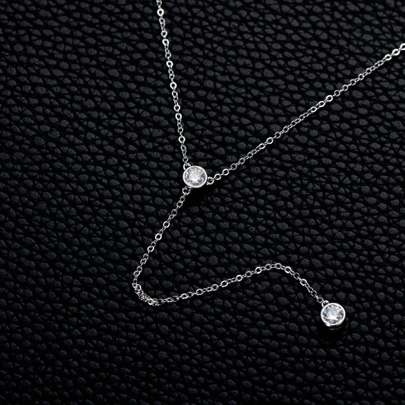 Moissanite Drop Necklace Colette