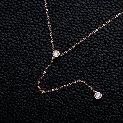 Moissanite Drop Necklace Colette